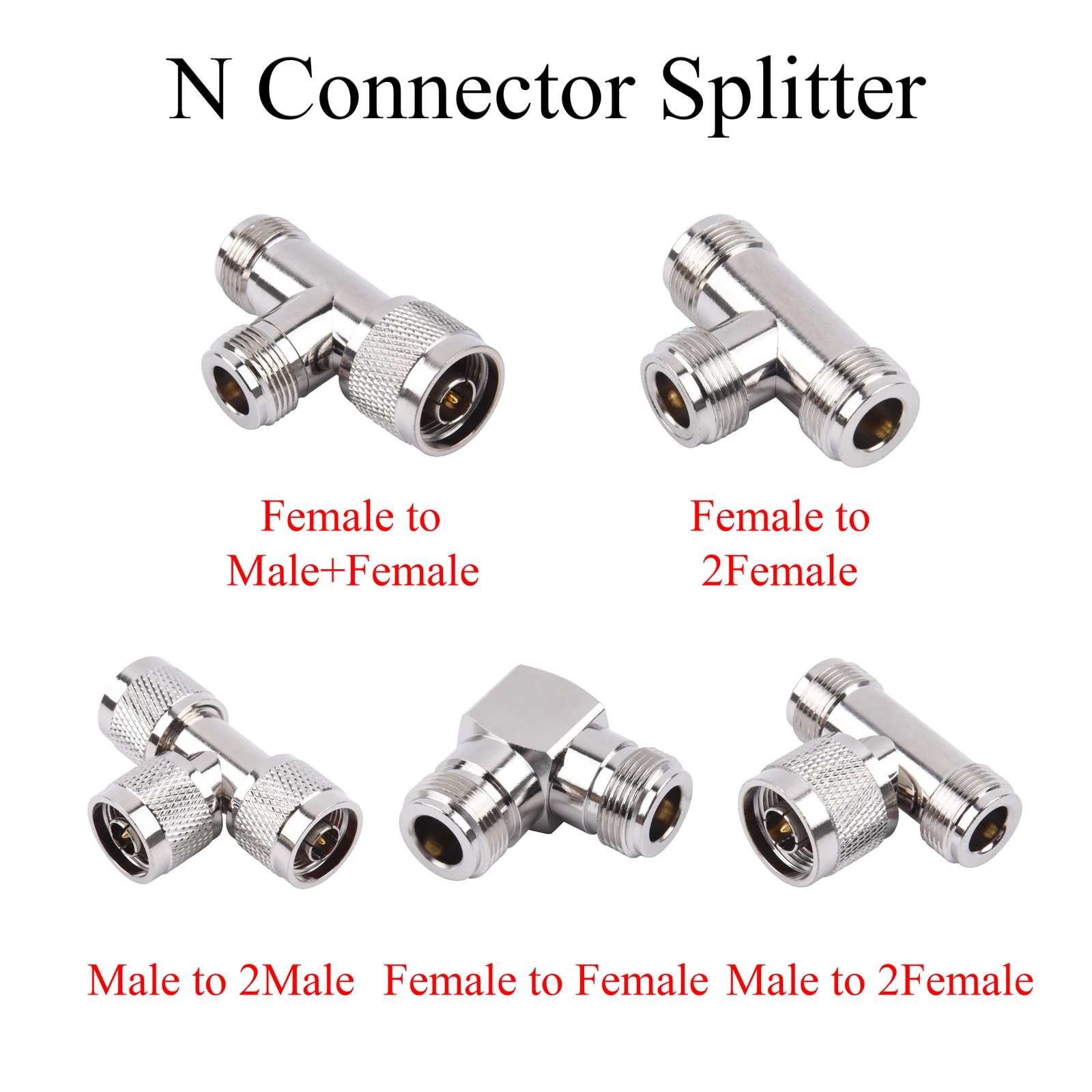 1db RF coaxial csatlakozó splitter É male/female hogy É male/female Adapter watercolor számára átjátszó Erősítő Referátum antenne