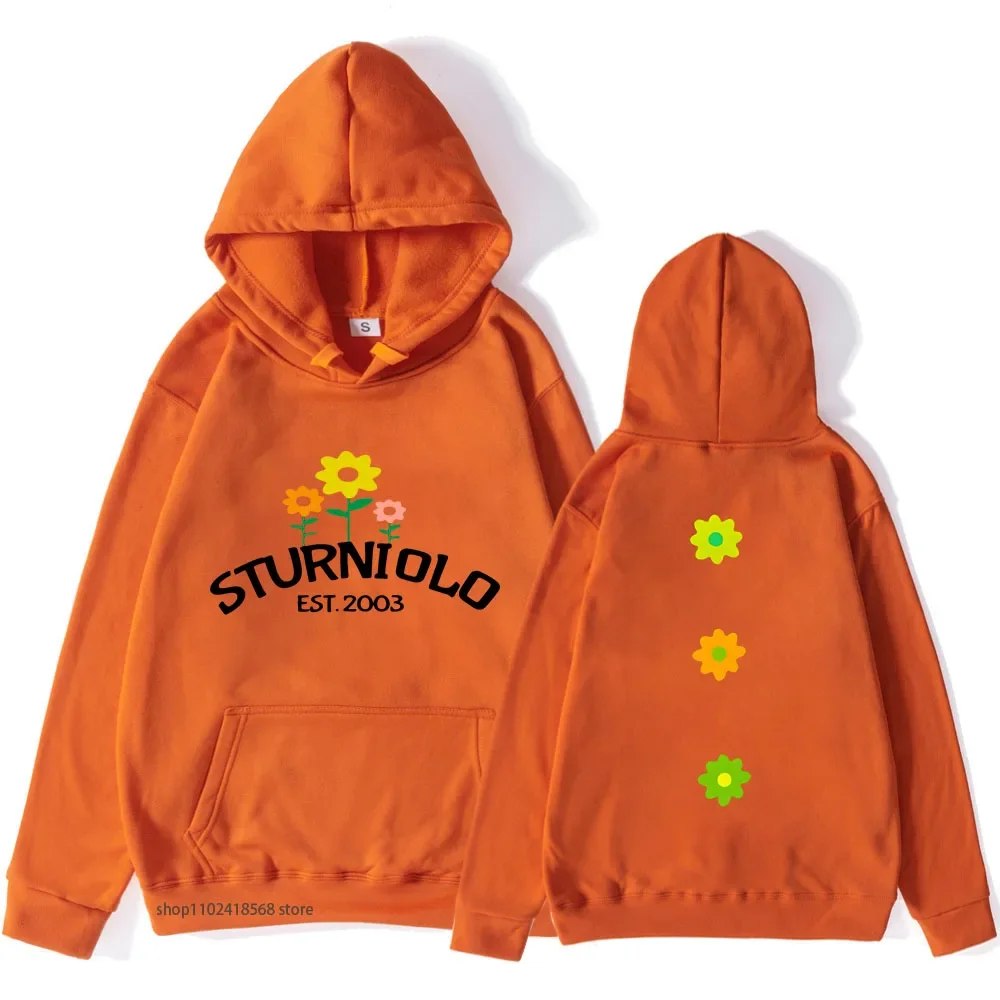 Sturniolo Triplets Hoodies Flowers Print Sweatshirts Autumn Winter Streetwear Women Unisex Hip Hop Tops Fashion Men Pullovers