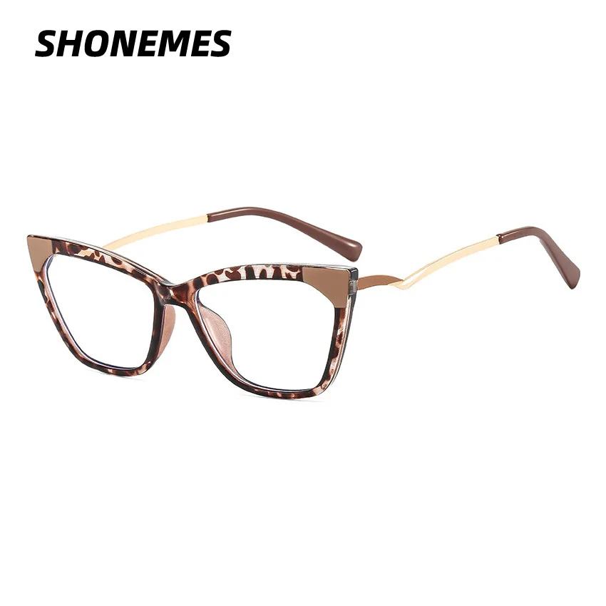 

Женские оправы для очков SHONEMES, оправы для очков с защитой от синего света, в стиле ретро, кошачий глаз, для работы с компьютером и чтением