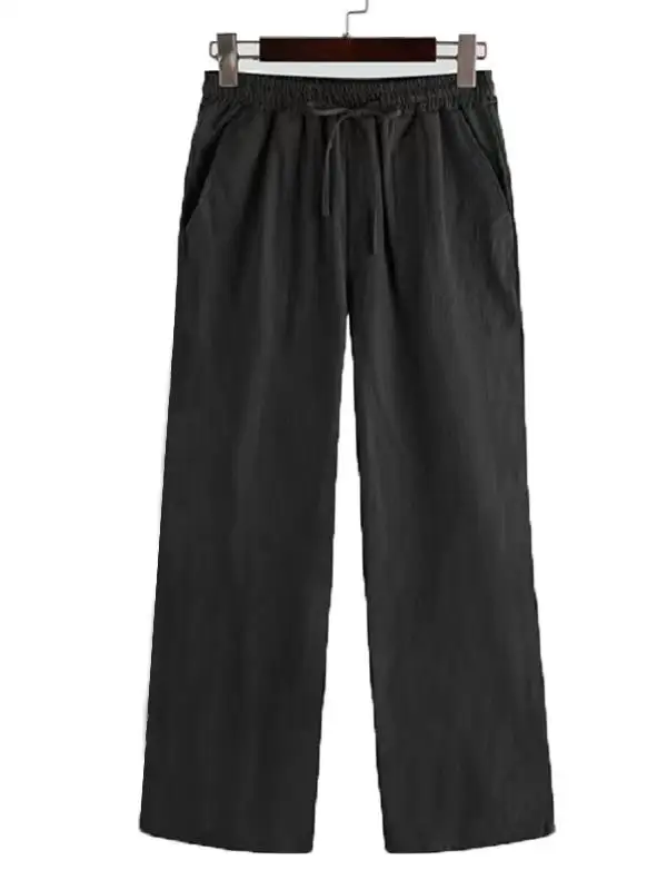 Trendy Autumn MiniMalist Men's Solid Color Loose Pants