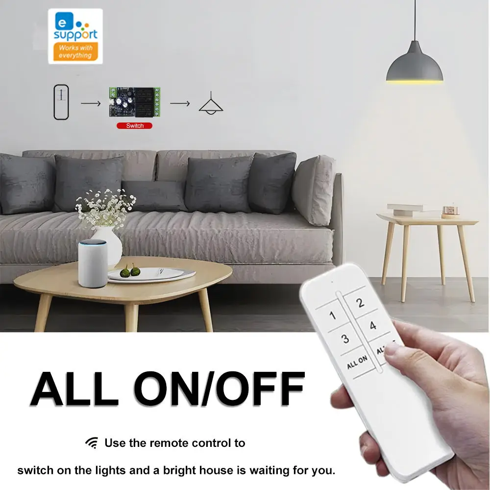 smart switch DC 5V 12V 24V 32V 2 Channel,WIFI eWeLink Linear Actuator Motor Controller Smart Home 2CH Pulse Relay for Alexa Google Alice