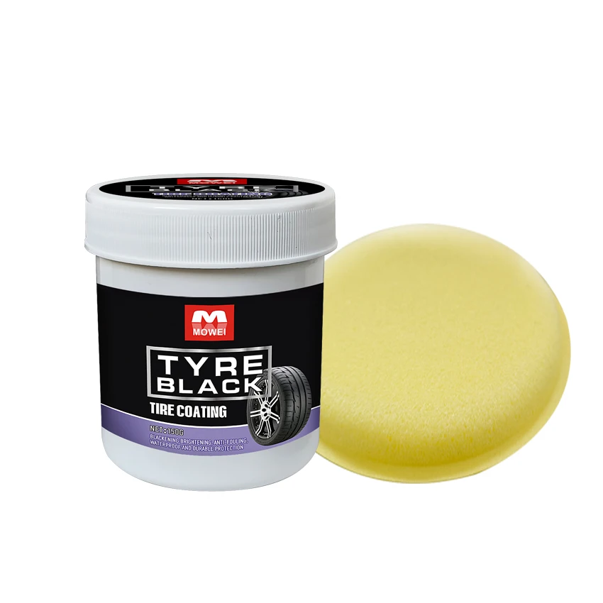 Tire Coating Wax 150g - Enhanced Black Shine, Durable Protection Wax for Car and Motorcycle Tires, Exterior Decoration Restorati 4