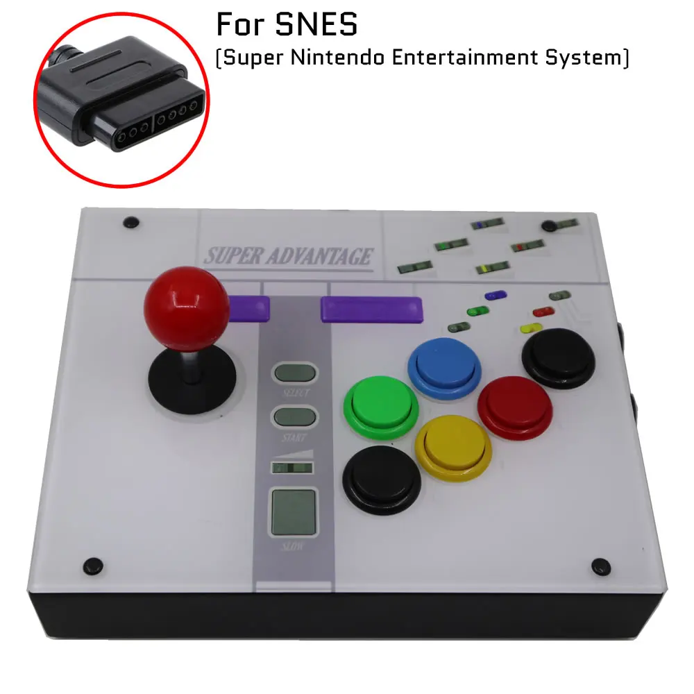 

RAC-J600S-SNES 8 кнопок 7Pin аркадный джойстик контроллер панель для оригинального SNES