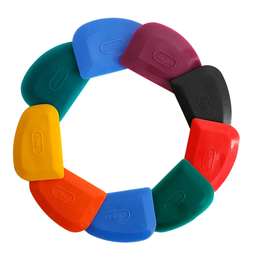 Car Squeegee Paint Tool Putty Oval Scraper Scraper Putty Knife Plastic Car Paint Hand Tool Rubber Material Accessories paint tool