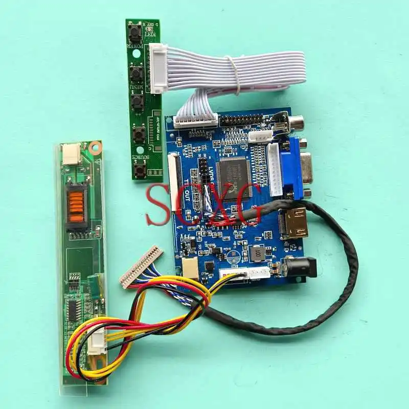 

Для UB141X01 UB141X02 UB141X03 плата контроллера ЖК-монитора, совместимая с HDMI, комплект AV VGA, 20-контактный LVDS 14,1 "1CCFL 1024*768