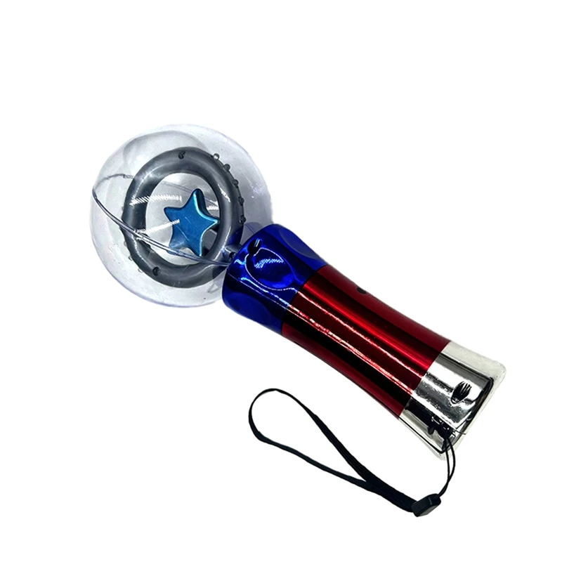 3.2Inch Spinning Flashing LED Wand Concert Glow Sticks Light Up Magic Ball Toy Wand For Kids Birthdays Party 4