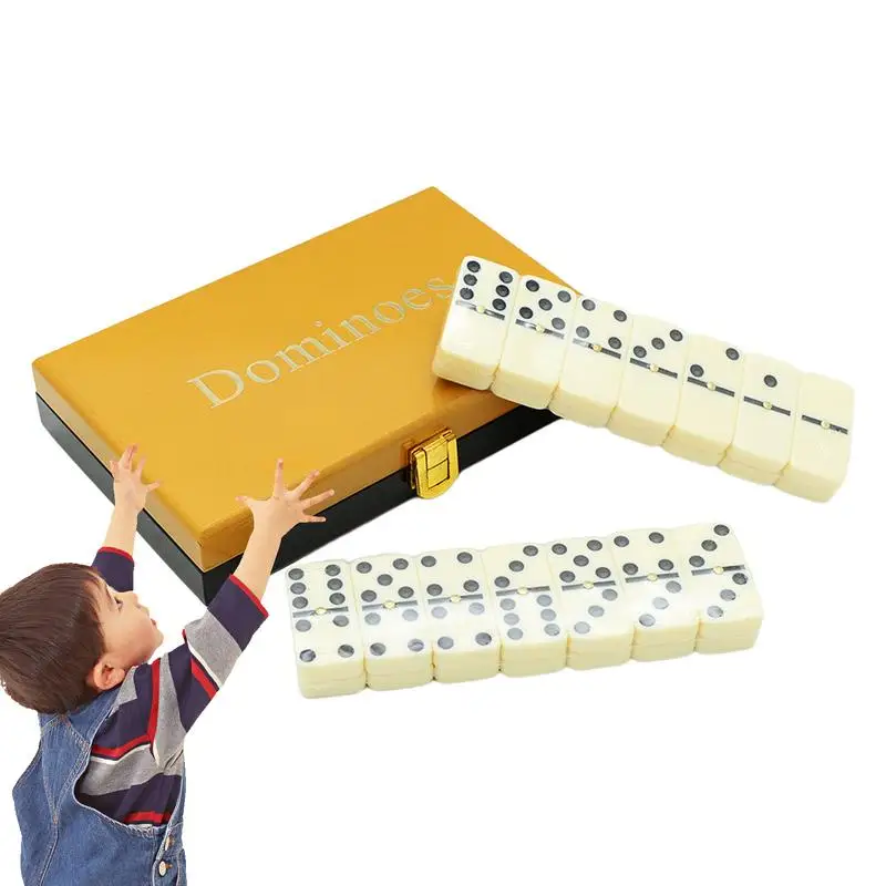 Set Domino Per Bambini Set Domino Giochi Da Tavolo Classic Kids Domino Set Numeri Di Gioco Gioco Da Tavolo 28 Pezzi Con Scatola Portaoggetti