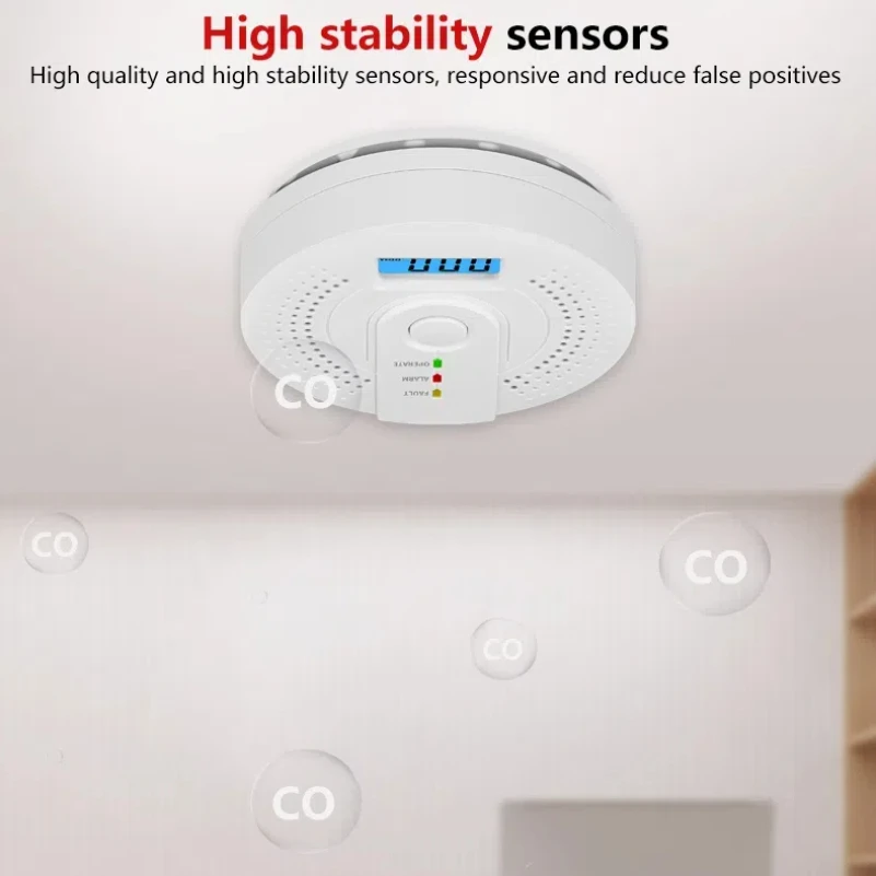 Digital CO Gas Monitor CO Detector Home Warehouse