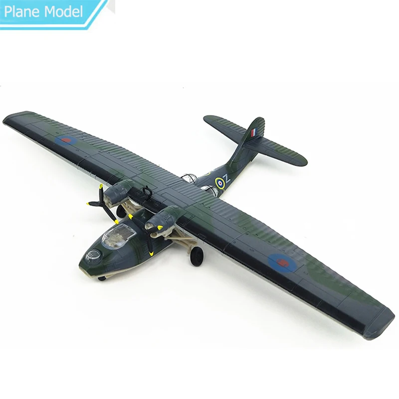 

Diecast Metal 1:144 British PBY-5 Catalina Seaplane WWII Reconnaissance Aircraft Simulation Alloy Model Collectibles Gift