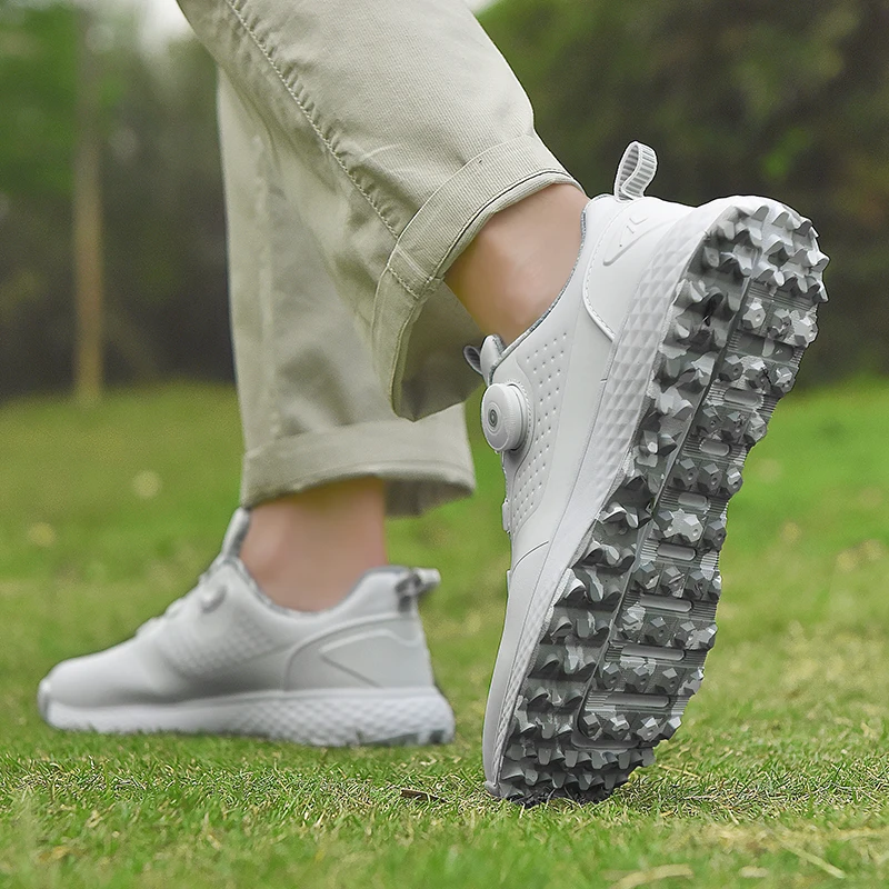 Golf Shoes Men Waterproof Breathable Couple Golf Sneakers Women Non-slip Spikeless Sports Shoes Walking Outdoor Footwear