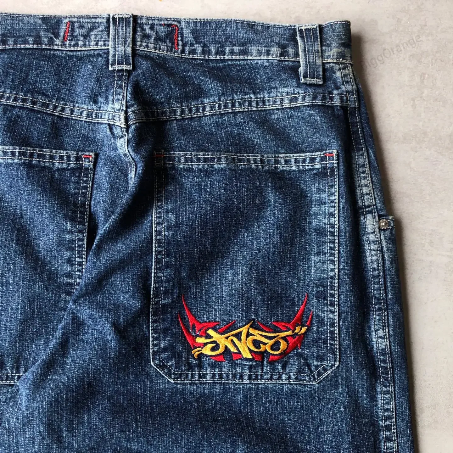 Loose Jeans JNCO Hip Hop Rock Embroidery Pattern Men Women 2023 New Fashion Streetwear Retro Harajuku High Waist Wide Leg Jeans revenge jeans tide brand embroidered letters loose men women 1 1 high quality revenge hip hop jeans trousers