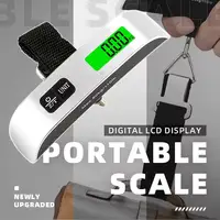 2025 New Portable Digital Scale 110lb/50kg LCD Display  Electronic Luggage Hanging Suitcase Travel Baggage Bag Weight Balance