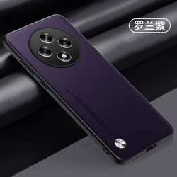 Luxury Silicone Leather Shockproof Phone Case with Camera Protection for Oppo Reno 12FS (PURPLE)