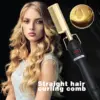 Hot Comb Hair Straightener Heat Pressing Combs LCD Ceramic Curling Iron for Hair Beard Wigs Wet and Dry Hair Styling Tools 1