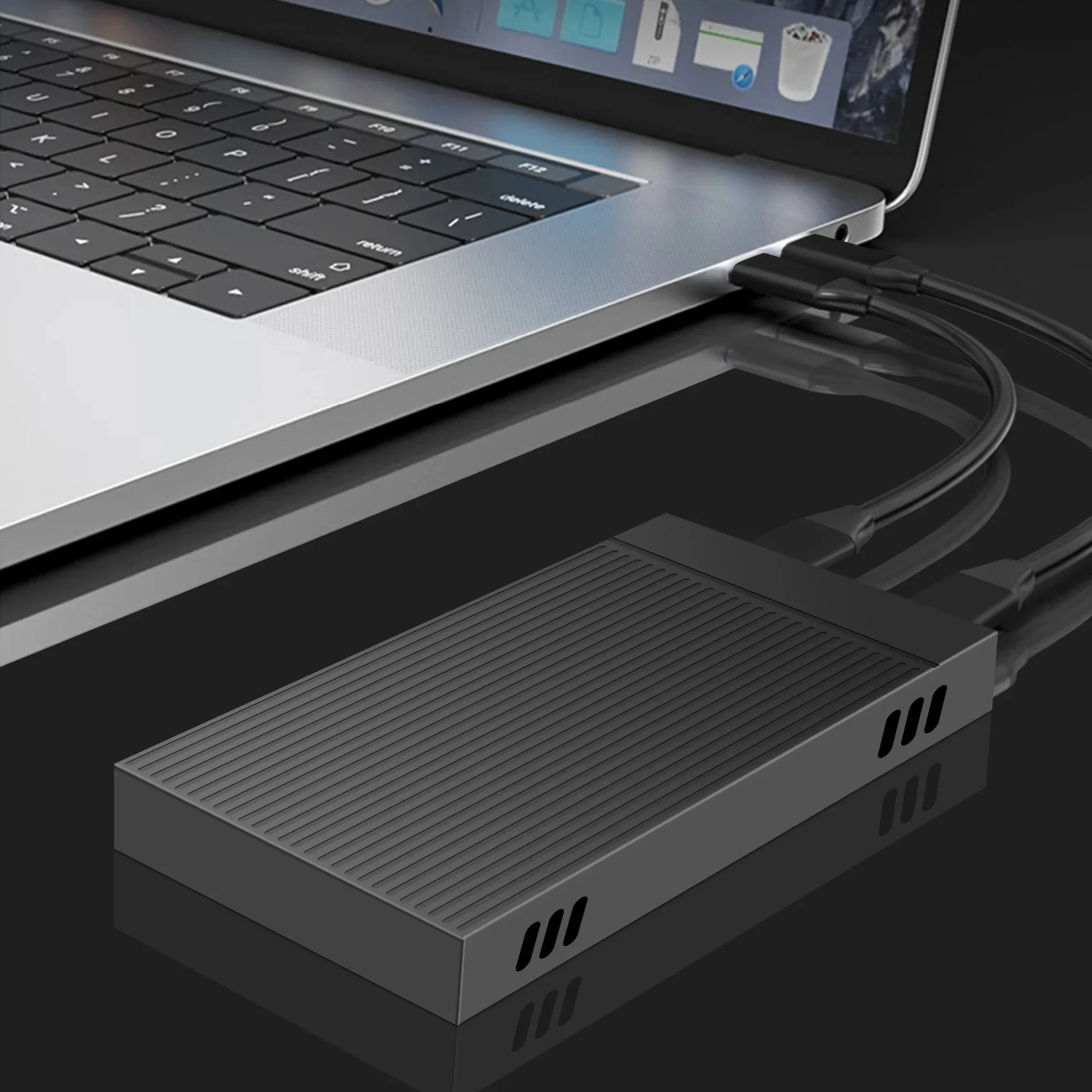 M2 SSD Enclosure NVMe 10Gbps PCIe Dual Protocol M.2 SSD Case Portable USB C 3.2Gen2 External Adapter Hard Drive Box For Laptop