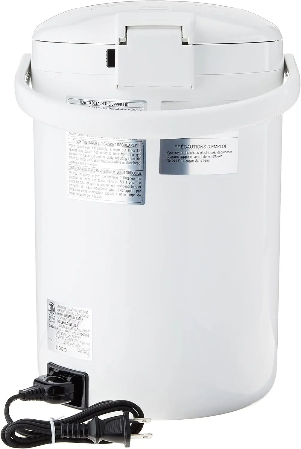 CD-LFC50 Panorama Window Micom Water Boiler and Warmer (169-ounce, 5.0-Liter, White)