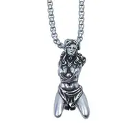 Suffering Goddess Necklace Bound Suffering Statement Necklace Religious Jewelry Retro Goddess Amulet Pendant Necklace Symbol 1
