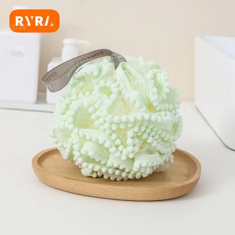 

Pe не рассыпчатый мяч для мытья цветов, универсальный мяч для ванной двойного назначения, мяч для душа, мяч для ванны мягкий