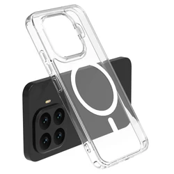 Lereach Magnetic Clear Shockproof Phone Case with Acrylic & TPU for MagSafe Wireless Charging (Clear)