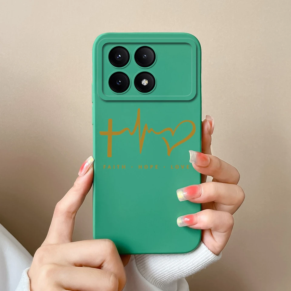 Gesture Love Heart Liquid Case