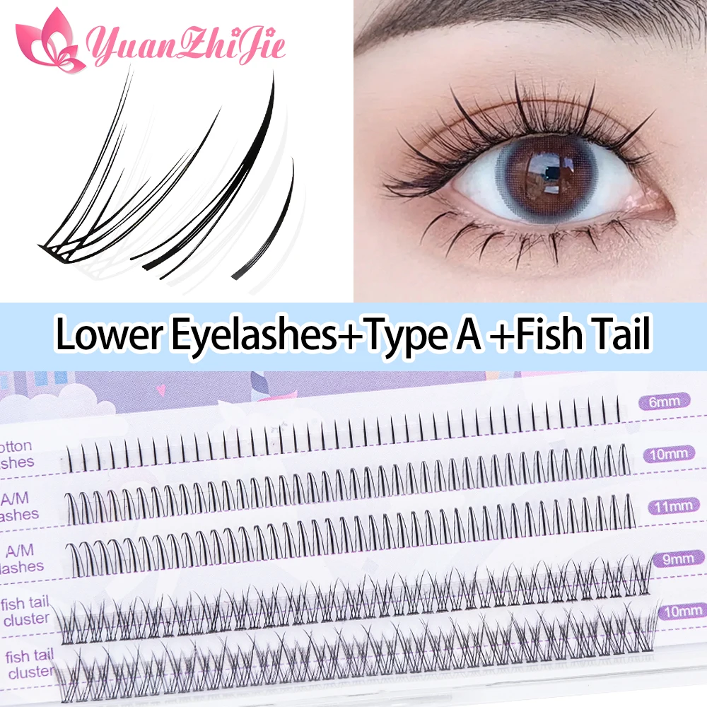 5 rangées Mélangé Forme Premade Volume Ventilateurs Fishtail Type Cils de  greffe Fournitures D'extension De Cils - AliExpress