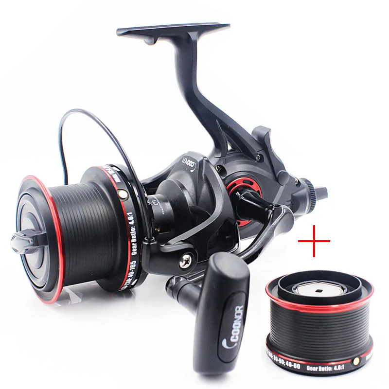 

New 12+1BB NFR 9000 Series High Speed Carp Distant Fishing Wheel 4.6:1 Spinning Fishing Reel With Spare Metal Spool