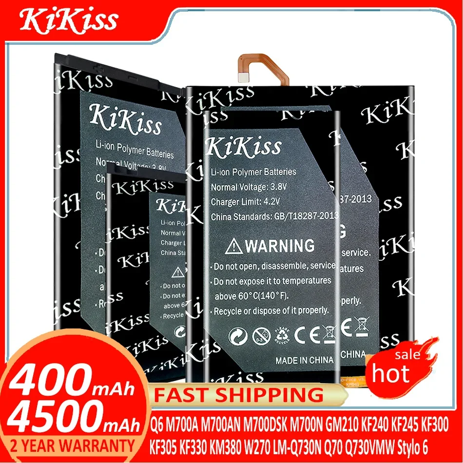 

Battery For LG Q6 M700A M700AN M700DSK M700N GM210 KF240 KF245 KF300 KF305 KF330 KM380 W270 LM-Q730N Q70 Q730VMW Stylo 6 Stylo6