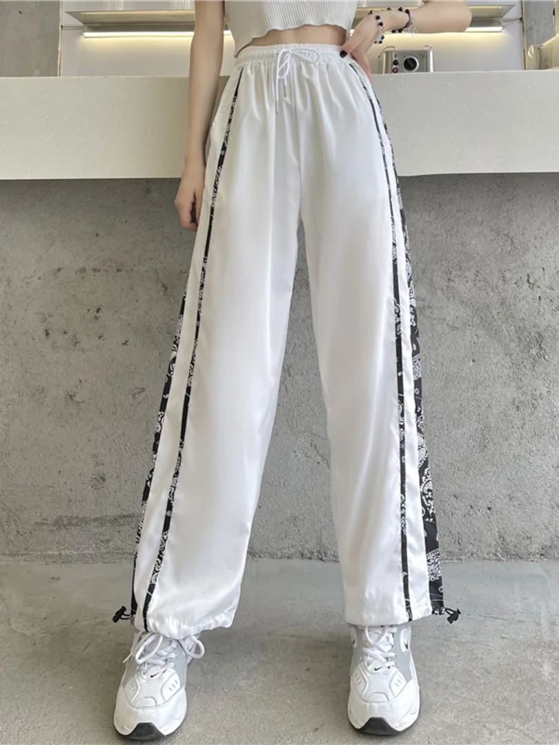 Spring Wide Leg Pants for Kids Girls Korean Children Horseshoe