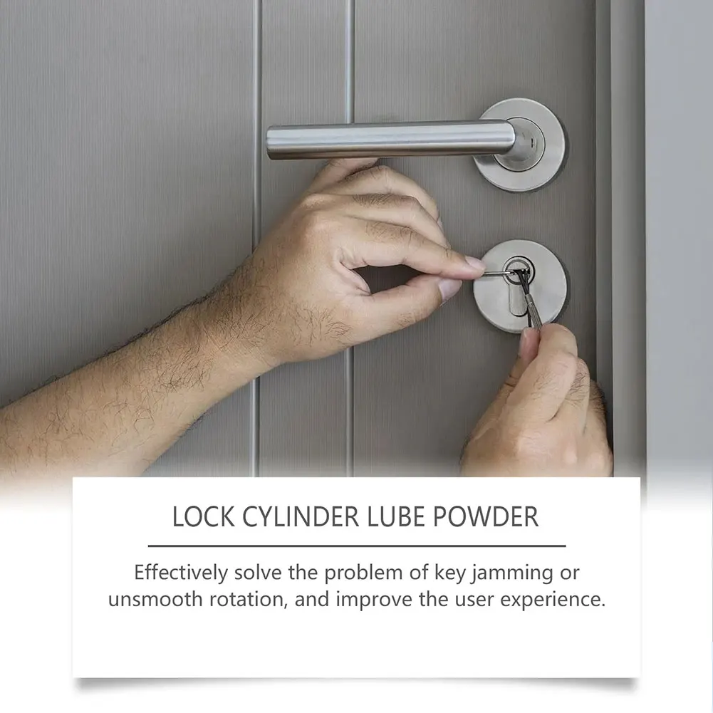 Lock Cylinder Graphites Lubricant Powder Dry Lubricant Powder for Lock Cylinder Long-Lasting Lubricant With No Dust 60ml