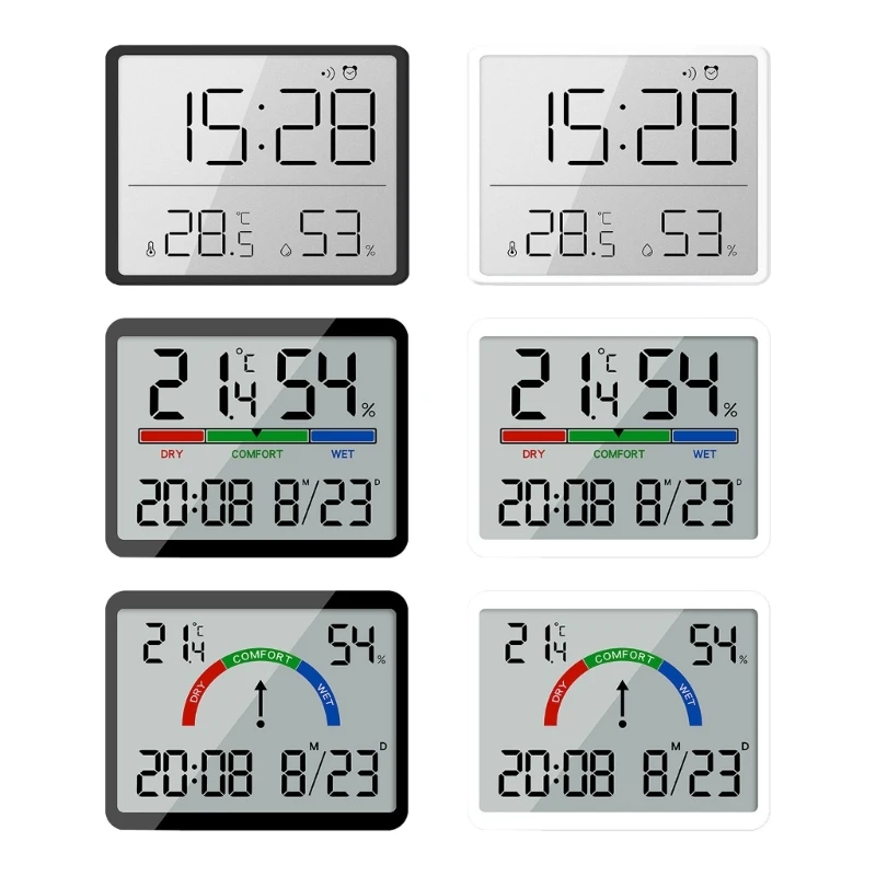 

Functional Digital Wall Clock Easy to Read and Set for Office, Elderly, Adults