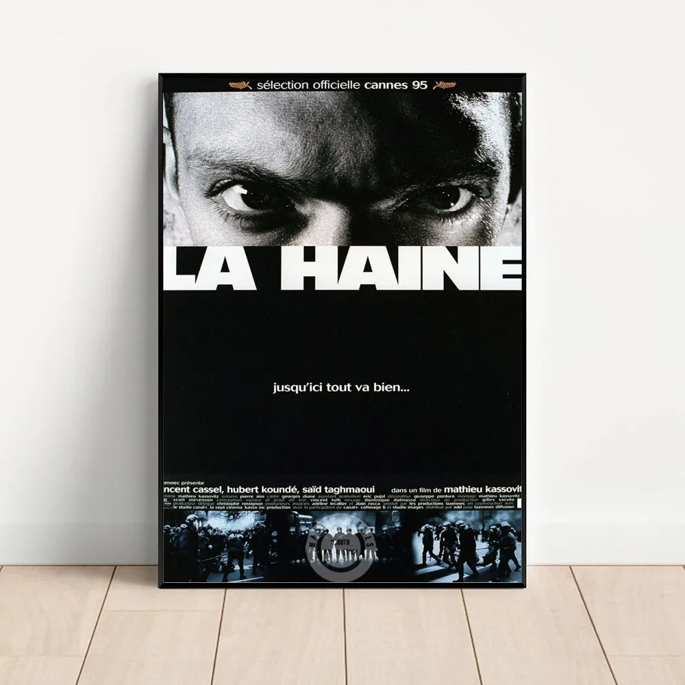 La Haine 1995 Movies Prints The Hate Poster Kraft Club Bar Paper Vintage Poster Wall Art Painting Bedroom Study Stickers