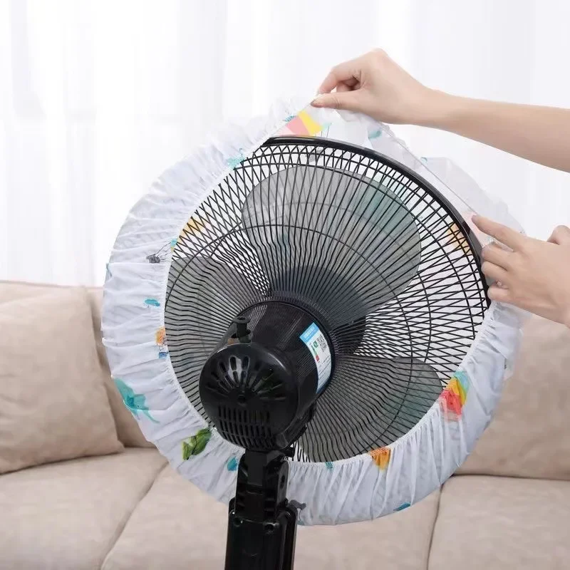 Washable Electric Fan Covers Fan Sleeve Waterproof Dustproof Protective Standing Round for Pedestal Stand Dust Covers