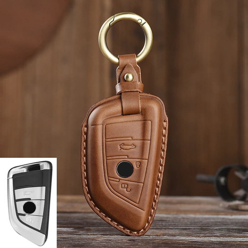 Handgemachte Leder Auto Schlüssel Fall Schlüssel Tasche Für Bmw F20 G20 G30  X1 X3 X4 X5 G05 X6 Auto-styling Halter Shell Keychain Abdeckung - AliExpress