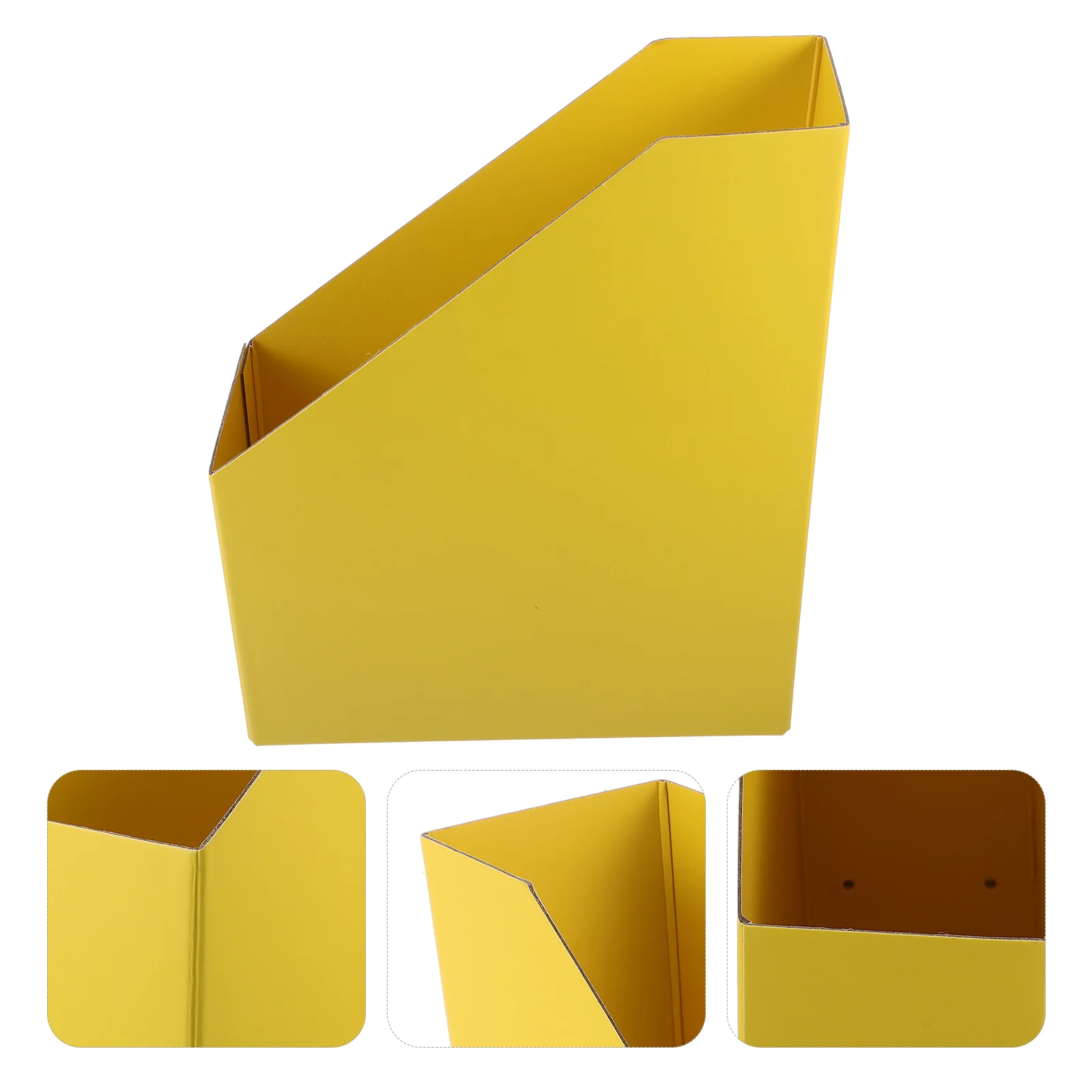 

1pc Magazine File Holder Desktop Organizer Kraft Paper File Holder Documents File Box Office Supplies