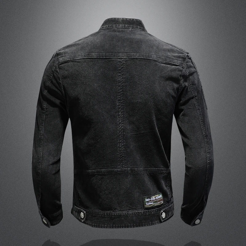 The Main Promotion of New Explosive Top Coat Spring and Autumn New Men's Trend with Popular Corduroy Handsome Denim Jacket 5