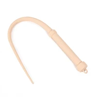 New Beige 63CM Genuine Silicone Horse Whips Equestrian Training Tools Submissive Riding Horse Whip Horse Racing Whipping Props 2