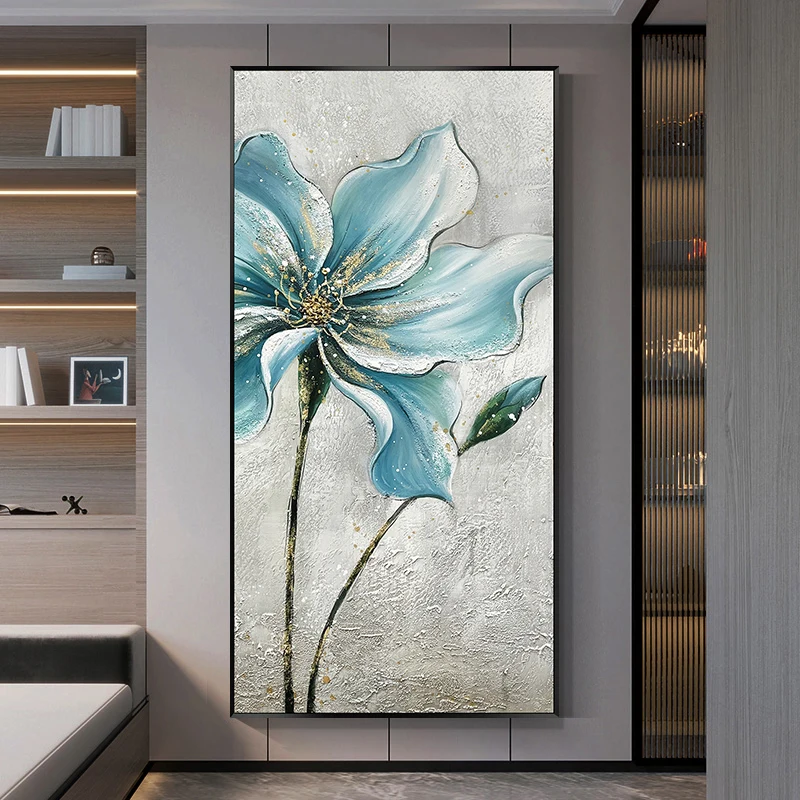 Oil Painting By Numbers Flower Simple Design Canvas House