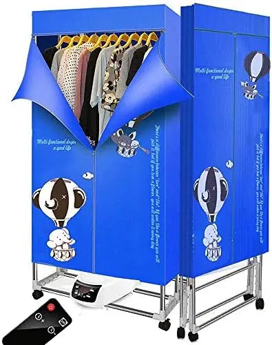 

Clothes Dryer 110v-240v Foldable Household Folding-Dry Machine with Remote Control Adjustable Timer Low Noise for Home,Laundry,