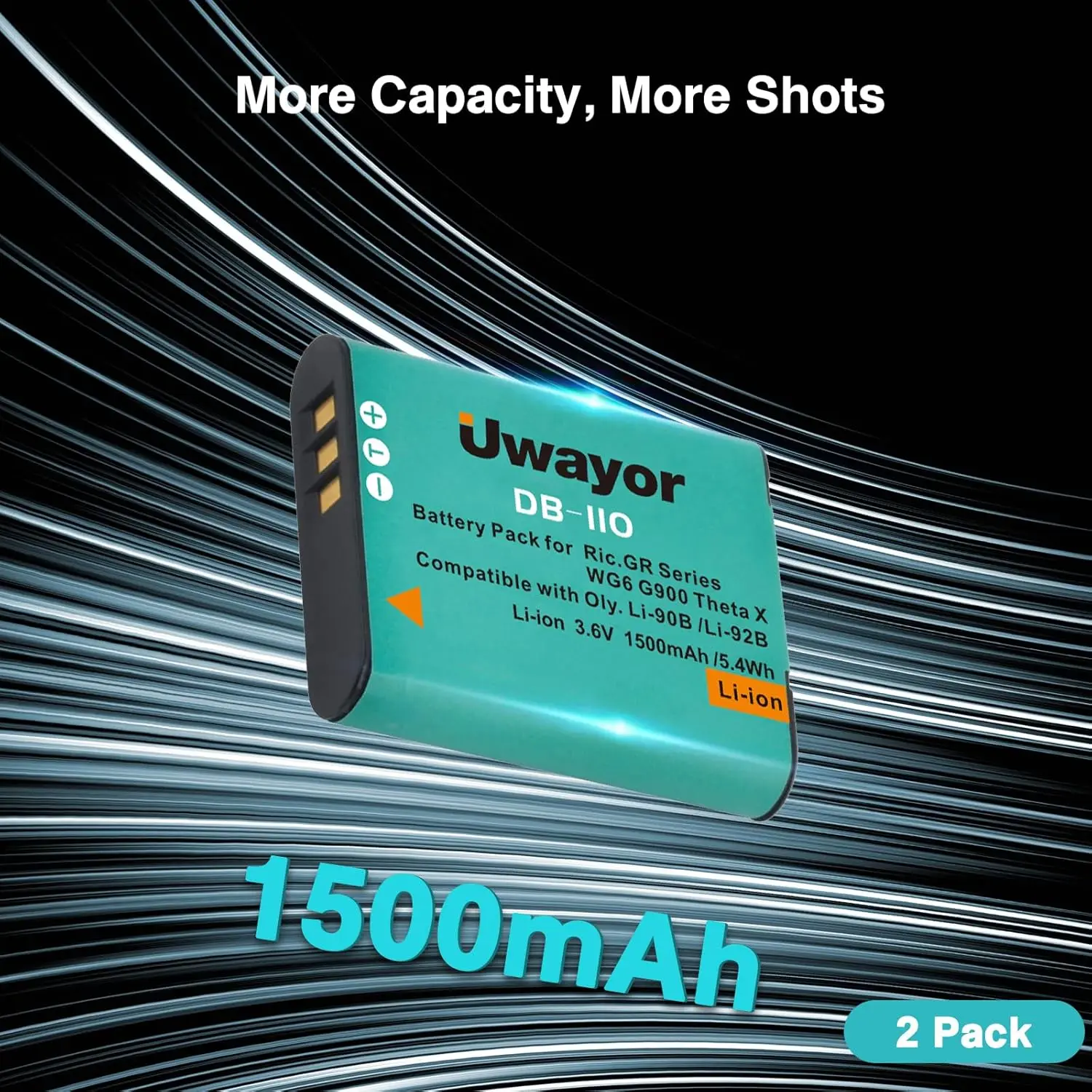 2x Olympus Li-92B Accu Batterij Oplader 1100mAh van CELLONIC