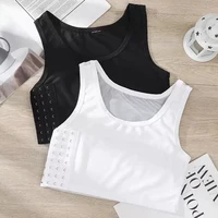 Classeur de poitrine respirant pour femmes, 1 pièce, boucle latérale, gilet court, sous-vêtements, débardeurs, Bandages enveloppants de poitrine sans fil 2