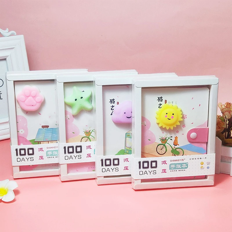 

Creative Cartoon Decompression Hand Account Book Venting Pinch Music Decompression Diary Notebook Student Gift Wholesale