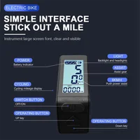 A51Q-Ebike LCD affichage Mini compteur KT-LCD4 affichage connecteur étanche pour contrôleur KT Kit de Conversion de vélo électrique 5