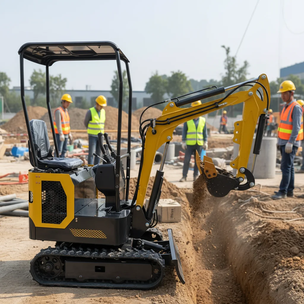 1,2-Tonnen-Mikro-Raupenbagger Kleiner Bagger für Heim- und Landwirtschaftliche Nutzung