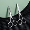 Stainless Steel Round Head Nose Hair Scissors Makeup Eyebrows Small Scissors Beard Scissors Beauty Tools Makeup Tools 1