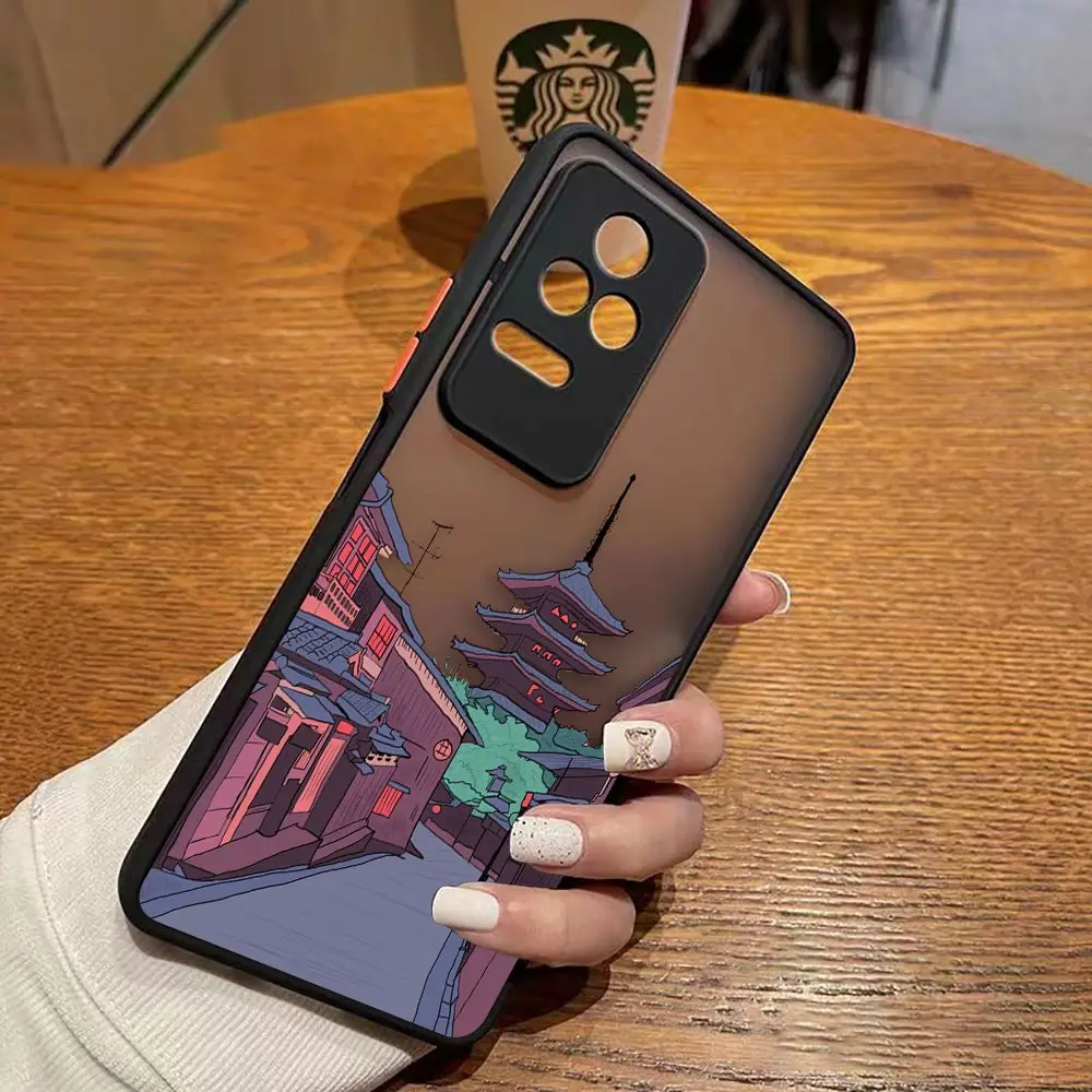 thumbnail image 1 of Funda mate para Redmi A1 K50 K40 GAMING K30 K20 10X 10C 10 9C 9T 9 8 7 PRO 4G 5G funda Anime japonés paisaje de casa pintado a mano, 1 of 5