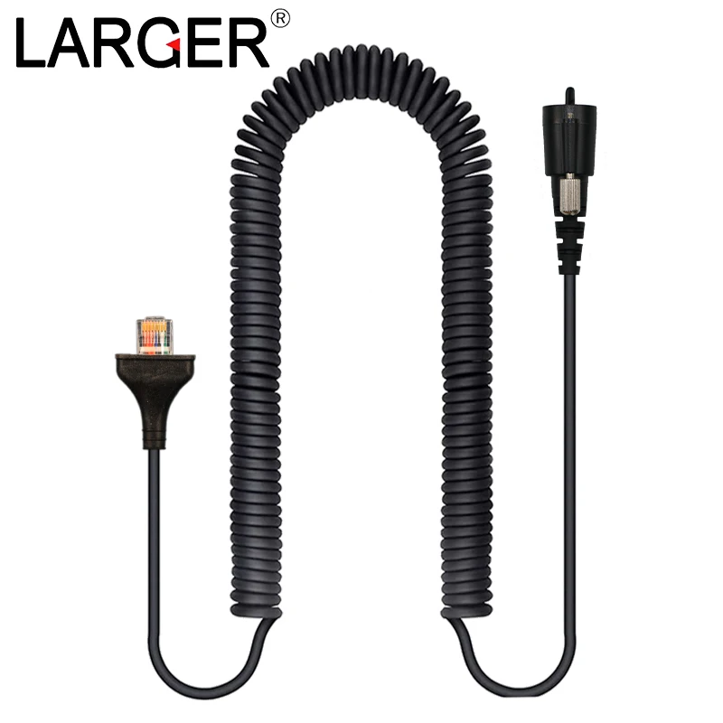 8-pin microphone spring replacement cable for Kenwood Radio KMC-30 KMC-32 KMC-35 KMC-36 MC-59 KMC-27A KMC-27B