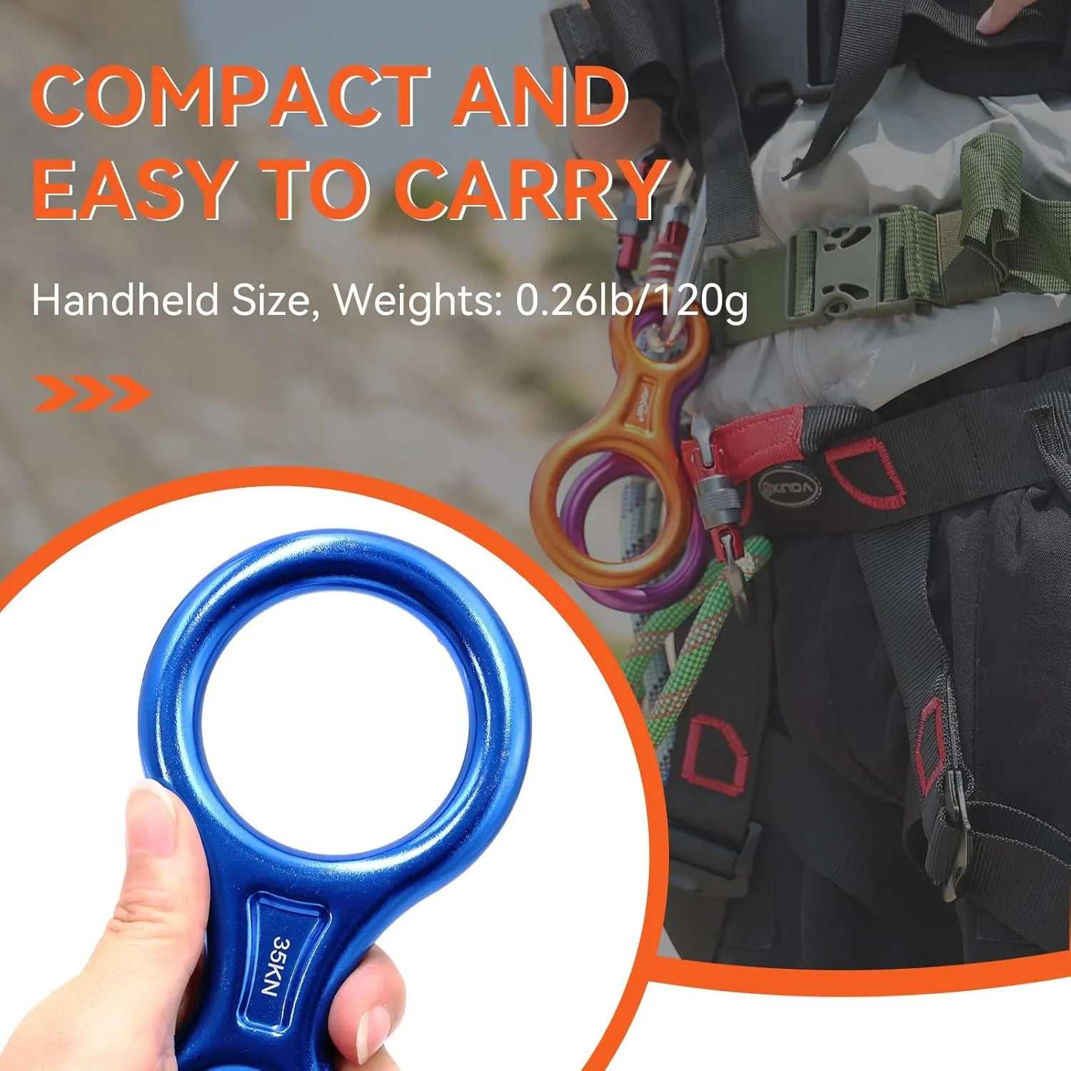 Figure 8 Descender Set with Auto-Locking Carabiner (35kN/5kN) 4