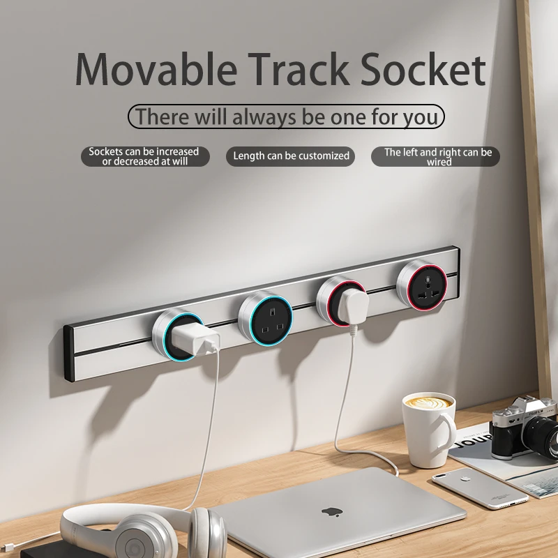 Herepow-tomada Power Track com Usb Eletrodomésticos Inteligentes Adaptador de Plugue Eletrônico Reino Unido Eua Tomada Padrão da ue Tomadas de Parede