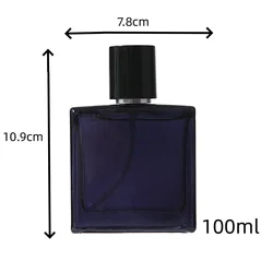 Refillable Portable Black Glass Perfume Spray Atomizer - 30/50/100ml (100ml)