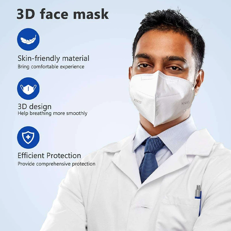 Achetez vos masques KN95 en lot de 50 - Protection optimale, masque tenu en main
